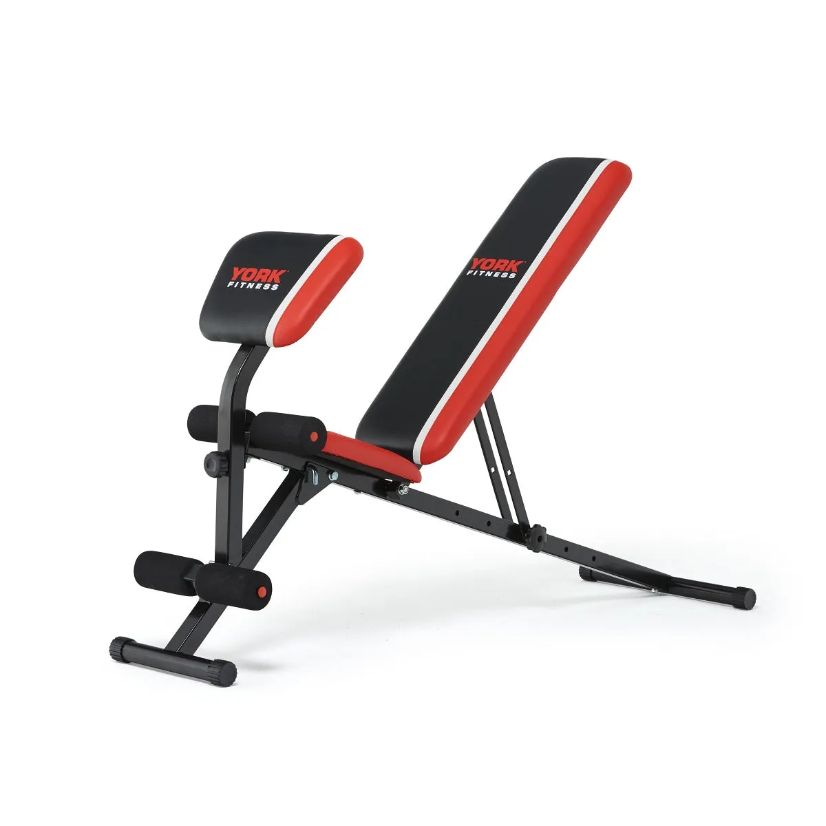 York Warrior 2 in 1 Dumbbell & Ab Bench with Curl