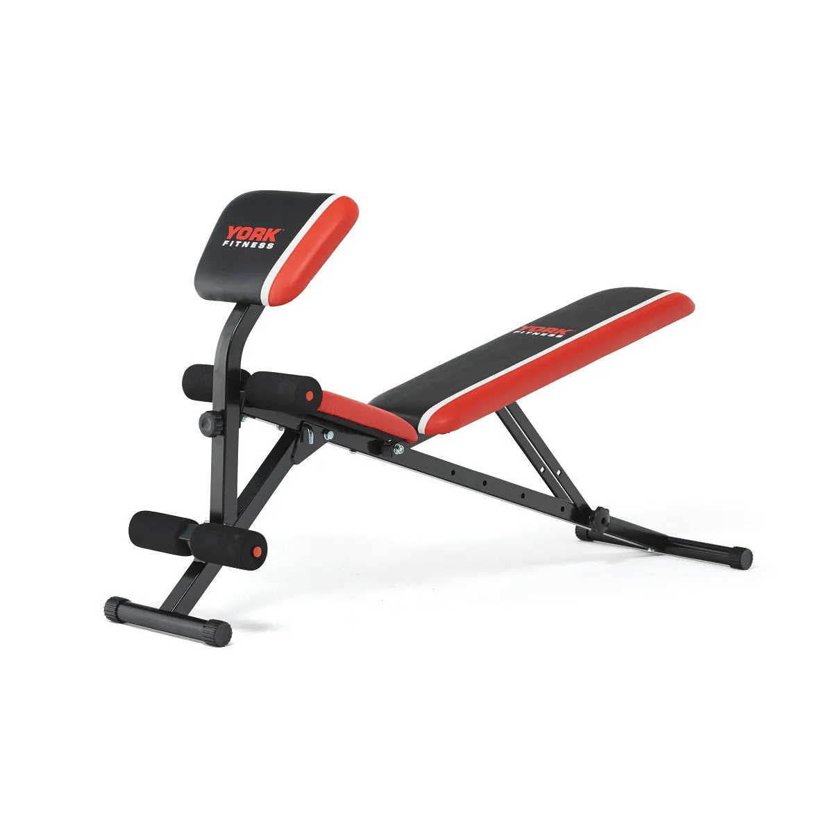 York Warrior 2 in 1 Dumbbell & Ab Bench with Curl