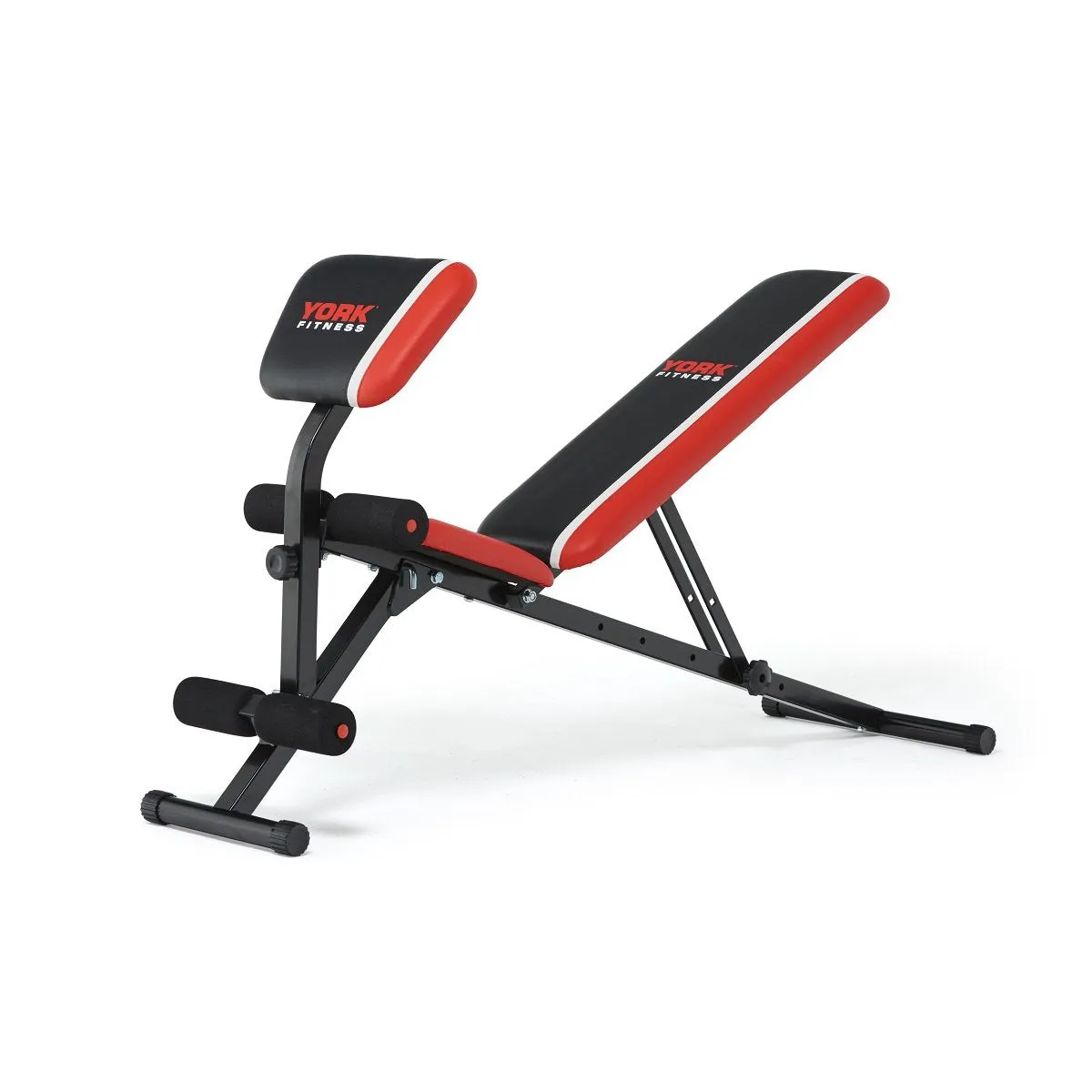 York Warrior 2 in 1 Dumbbell & Ab Bench with Curl