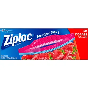 Ziploc® Double Zipper Gallon Storage Bags