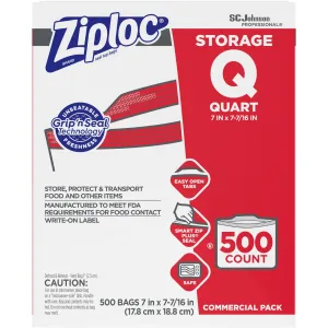 Ziploc® Seal Top Quart Storage Bags