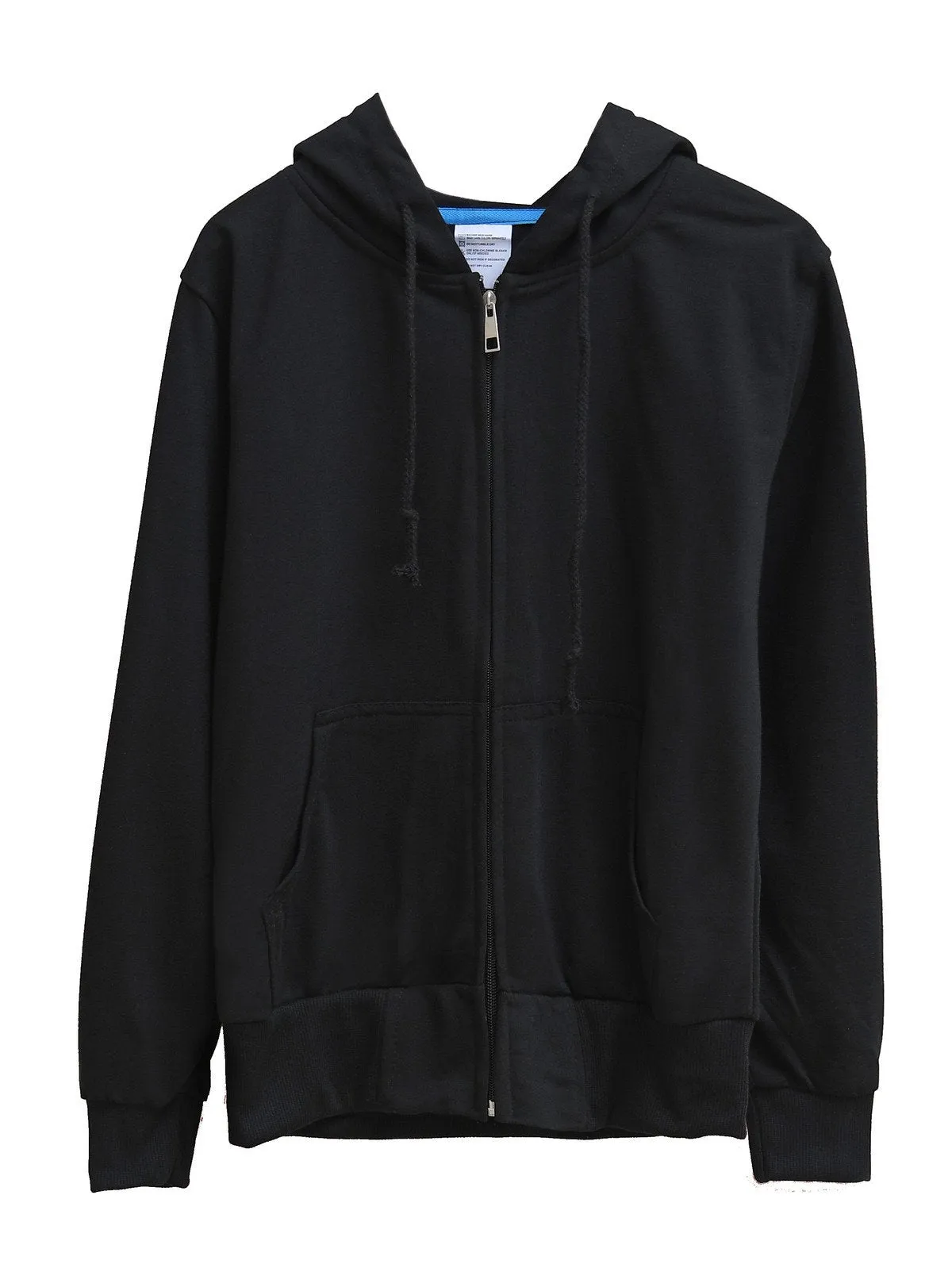 Zippered Long-Sleeved Terry Cloth Jacket With Hood
