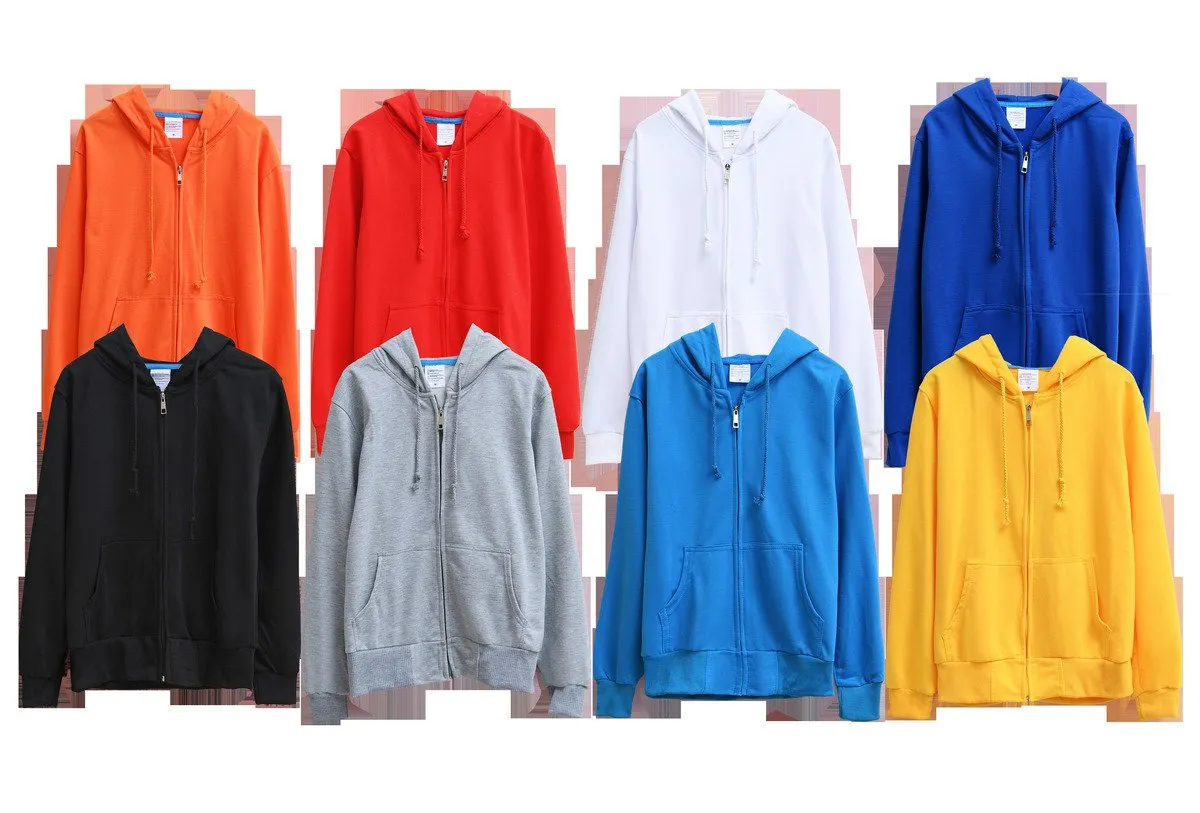 Zippered Long-Sleeved Terry Cloth Jacket With Hood