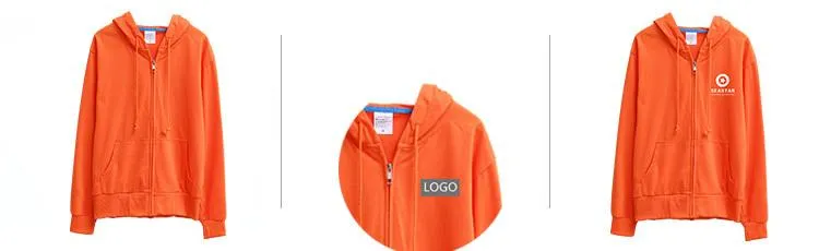 Zippered Long-Sleeved Terry Cloth Jacket With Hood