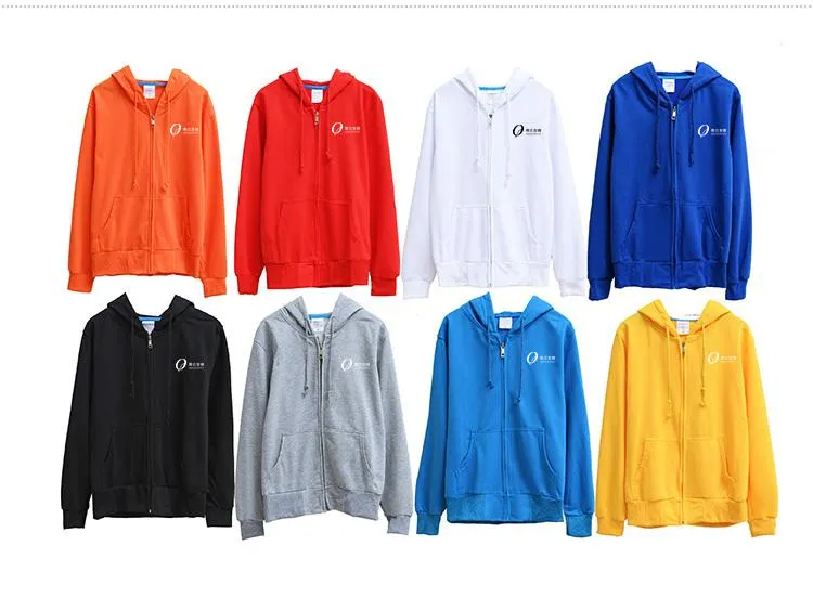 Zippered Long-Sleeved Terry Cloth Jacket With Hood