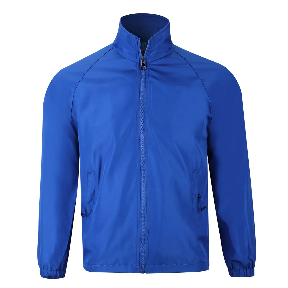 Zippered Long-Sleeved Windbreaker