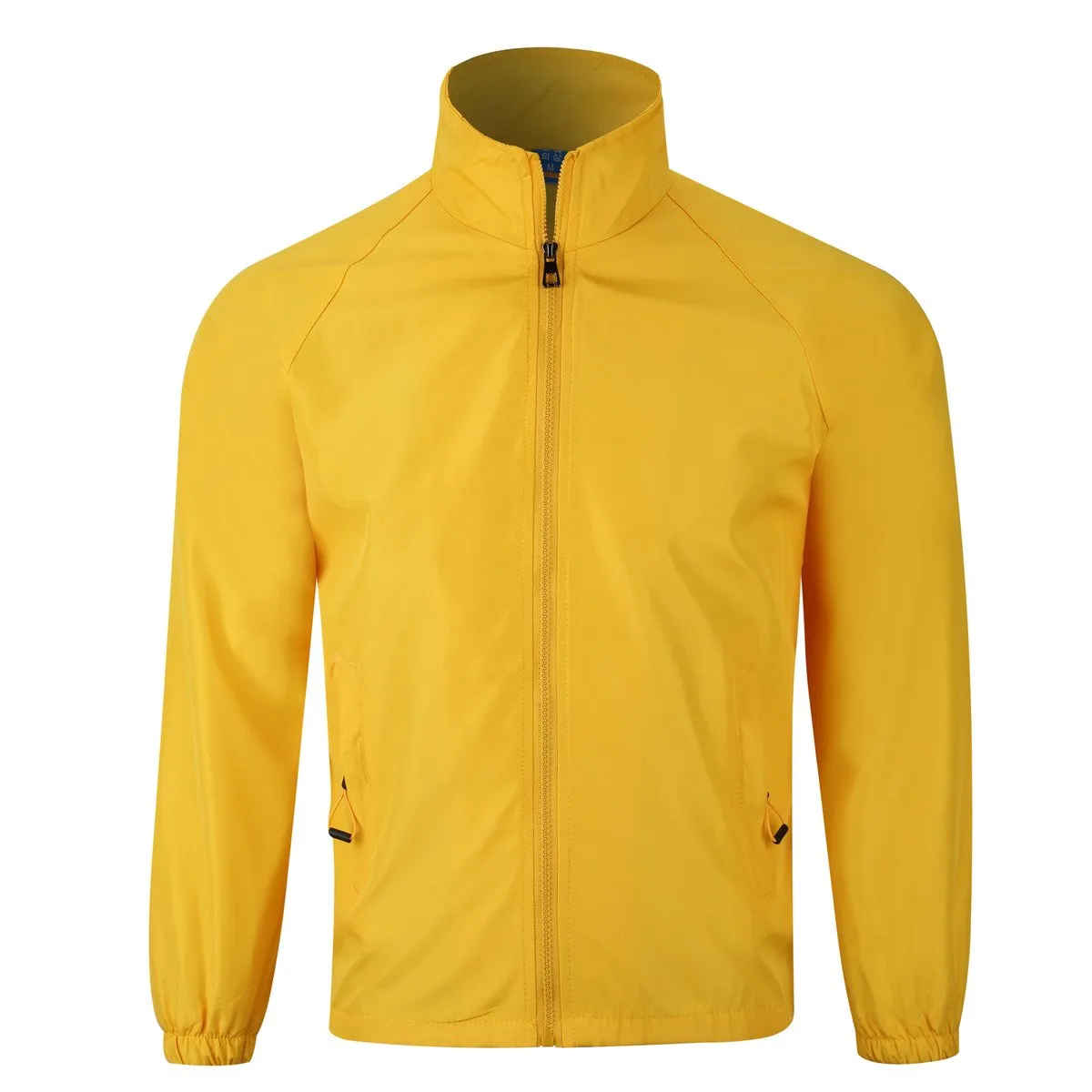 Zippered Long-Sleeved Windbreaker