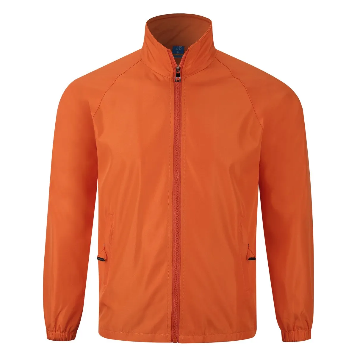 Zippered Long-Sleeved Windbreaker